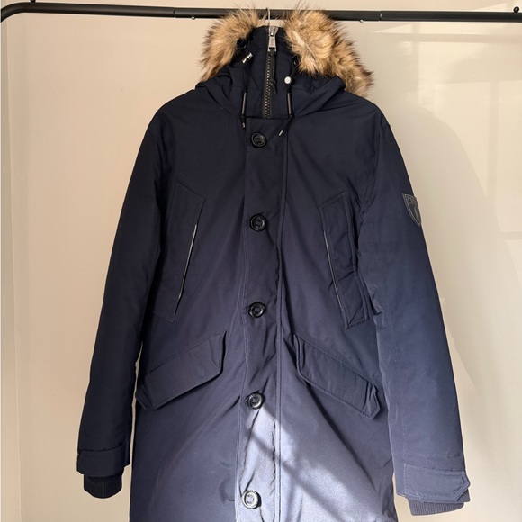 Polo by Ralph Lauren Navy Faux-Fur Hooded Puffer Parka - Picture 2 of 10